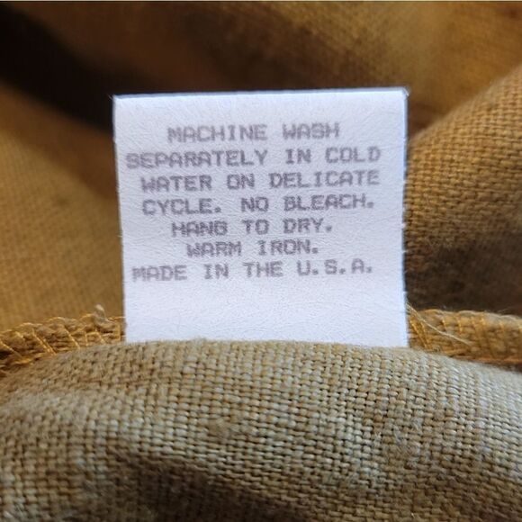 Tobria Vintage Linen Boho Eathy Tank Top Sleeveless Blouse Women's Size 10 - Picture 8 of 10